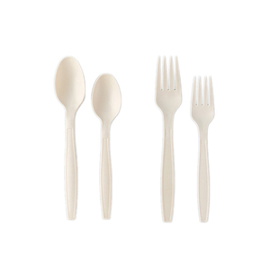 Tùy chỉnh thiết lập của phân hủy sinh học dùng một lần tre dao kéo bằng gỗ bao gồm muỗng nĩa cho bộ đồ ăn sử dụng mô hình - Product Image 1
