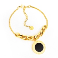 Collier à chiffres romains pour femme, pendentif coquille noire et blanche, bijoux de fête, collier pour fille