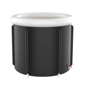 RONIX 스파 마사지 목욕 발 목욕 얼음 욕조 3 층 PVC 나일론 성인 공기 풍선 목욕 버킷 펌프