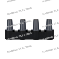 25kV 600A DEADBREAK Connecteurs dérivés à jonction 4 voies pour connecteur T IEEE386/IEC/ANSI Jonction 4 voies