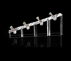 Babyboss — présentoir de bijoux en acrylique transparent et moderne, présentoirs avec des anneaux, pour spectacle commercial, boutique d'accessoires de maison - Product Image 6