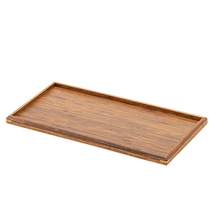 Chinese Style Rectangular Bamboo <b>Tray</b> Walnut Color <b>Tea</b> Serving <b>Tray</b> For Home Use Japanese Dessert <b>Tray</b> - Product Image 5