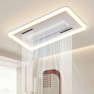 Ventilateur de plafond LED à moteur DC de 35 pouces, 5 vitesses, avec télécommande, design moderne pour chambre à coucher - Product Image 3