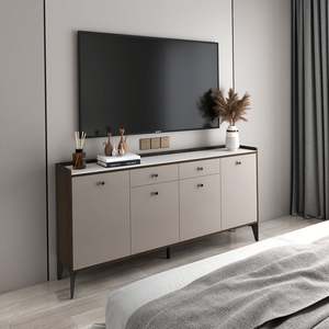 Modern Luxury <b>Stand</b> Unit Wood <b>Wall</b>-Mounted <b>TV</b> Cabinet for Living Room - Product Image 6