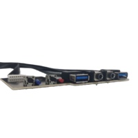 Boîtier d'ordinateur noir de haute qualité avec contrôle audio interne, double USB, panneau avant, câble de carte mère et interrupteur d'alimentation PLED