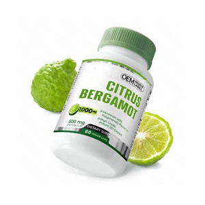 Complément alimentaire à base de plantes pour le soutien cardiaque et immunitaire des adultes, l'agrandissement de la vitalité et la gestion de l'énergie, 60 capsules végétaliennes pures à la bergamote citrique - Product Image 1