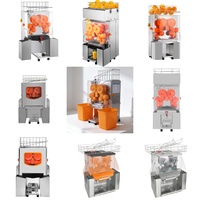 Presse-agrumes électrique compact automatique commercial, 20 oranges/minute, 120W de puissance, facile à utiliser et conception de nettoyage manuel