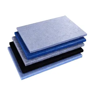 Polyester Fiber Acoustic Panel Insulation Acoustic PET Fire Retardant Acoustic Board For Studio