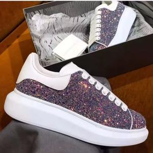 Chaussures de marche respirantes à lacets tendance été Europe États-Unis, mocassins pour hommes et femmes, semelle épaisse, couleur violet flash et blanc - Product Image 5