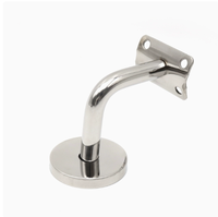 Support de main courante en acier inoxydable 304/201 avec support de support de tuyau de raccord de main courante en verre pour escaliers
