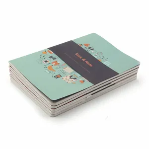 Custom A5 PU Softcover Notebook Printing with Saddle Stitching Binding