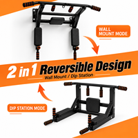 Équipement de fitness à domicile direct usine : Barre de traction murale en acier, Barre horizontale, Barres parallèles simples, Supports de dips d'intérieur