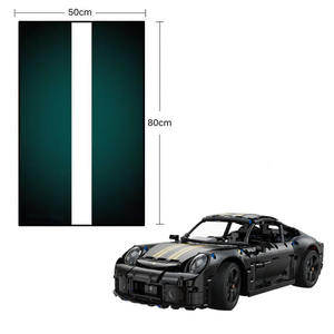 กรอบโชว์รถสปอร์ตแบบตัวต่อในกล่องอะคริลิกใสกันฝุ่น - ตู้เก็บโมเดลรถแข่งแบบติดผนัง - Product Image 1