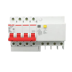 Interruptor Automático Trifásico de Cuatro Cables Tipo D DZ47SLE de Delixi, Protección Contra Corriente Residual, Interruptores de Circuito de Alta Eficiencia - Product Image 1