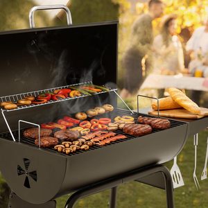 Table d'appoint avec grille chauffante pour barbecue au charbon de bois extérieur, pour jardin, patio et fêtes, emballage pour vente par correspondance - Product Image 5
