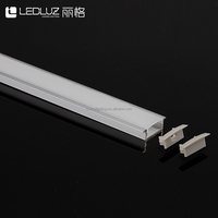 Vente chaude ALP013 Profilé en aluminium extrudé encastré LED Channel avec bande LED pour éclairage linéaire et armoire