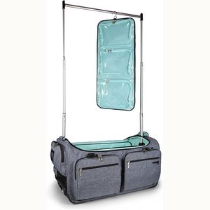 Échantillon gratuit : Sac de danse pliable sur roulettes avec porte-vêtements intégré, sac de compétition de danse amélioré, sac de voyage à roulettes - Product Image 2