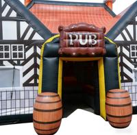 Tente de pub britannique gonflable en PVC de qualité commerciale, écologique, taille personnalisée, capacité >500 kg, garantie 3 ans pour la bière et la musique