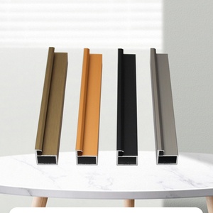 Profilés de portes et fenêtres légers luxe armoire à charnière verre cadre de porte profilés en aluminium - Product Image 3