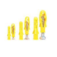 Cheville d'expansion murale en plastique LV EN avec vis d'ancrage