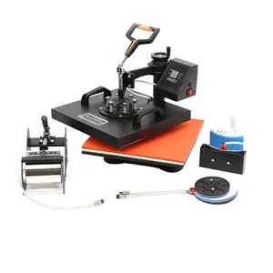 5 in 1 Combo Mug Heat Transfer Sublimation Vacuum,Heat Press Machine T shirt Printing Machine,Heat Transfer Press Machine