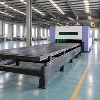 Machine de découpe laser à fibre haute puissance 12KW 2000x6000mm entièrement fermée CNC pour tôles métalliques en acier inoxydable