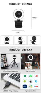 <span class=keywords><strong>Webcam</strong></span> USB 5MP 1944P 30fps avec 3 lumières de beauté et autofocus, fabriquée à Shenzhen – Meilleure vente sur le marché - Product Image 6