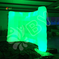 Tente gonflable commerciale avec éclairage LED |   Stand de fête portable pour événements, discothèques et mariages |   Photomaton gonflable