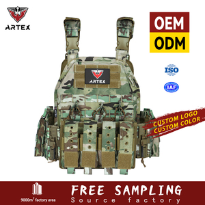 Camouflage Tactical <b>Vest</b> Plate Carrier Polyester Training <b>Vest</b> Adjustable <b>Utility</b> OEM ODM Customization by Source Factory - Product Image 1