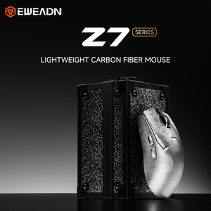 Mouse EWEADN Z7 com Taxa de Polling de 8k, Fibra de Carbono Composta, Ergonômico, 42.000 DPI, Sem Fio, Leve, Branco, para Jogos de Computador - Product Image 4