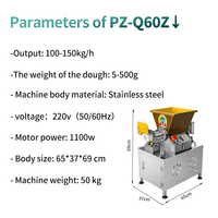 Machine à diviser la pâte automatique volumétrique DZG en acier inoxydable 304, électrique, pour biscuits, pains, pâtes à pizza, avec une tolérance de 0,5 g