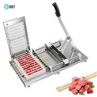 Vente chaude Petite Brochette De Viande Machine À Corder Barbecue Kebab Brochette Faisant La Machine Shish Kebab Maker