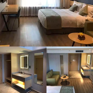 Customize 3 Star Hotel Project Furniture Wooden King <b>Bed</b> <b>Sets</b> with Nightstands Headboard Wardrobe Sofa & Work Desk <b>For</b> <b>Full</b> Room - Product Image 4