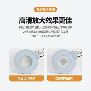 Lampe loupe Dragon Mark 30X à LED pour réparation électronique, test de circuits imprimés, recherche scientifique - Product Image 5