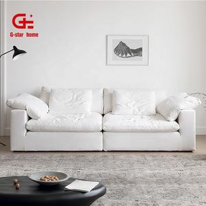 नया डिजाइन परिवर्तनीय मॉड्यूलर घरेलू फर्नीचर तीन सीट कपड़े असलबदार संपीड़ित सोफे सेशनल लिविंग रूम सोफा सेट - Product Image 2