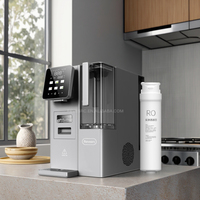 Petit distributeur d'eau de comptoir en plastique à osmose inverse RO, machine à crème glacée automatique chaude et froide électrique de bureau