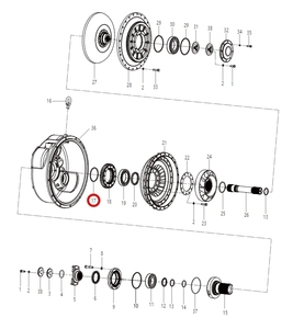 Joint d'étanchéité 80A0006 compatible avec les machines de construction LGMC et les pièces de rechange d'origine Liugong de haute qualité - Product Image 5