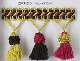 Commercio all'ingrosso di Nuova <span class=keywords><strong>Serie</strong></span> Colori 2026: Nappe Intrecciate Decorative per Tende, Cuscini e Accessori - Product Image 3