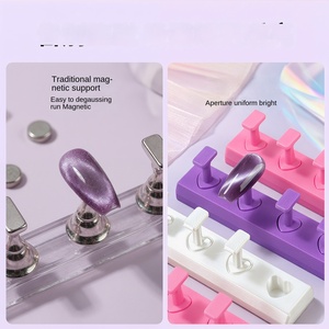 Outil de <span class=keywords><strong>pose</strong></span> <span class=keywords><strong>d</strong></span>'ongles en plastique en forme de cœur, style macaron moka, inspiré de la dopamine, non magnétique, pour <span class=keywords><strong>d</strong></span>ébutants, pour la pratique du <span class=keywords><strong>nail</strong></span> <span class=keywords><strong>art</strong></span> DIY - Product Image 2