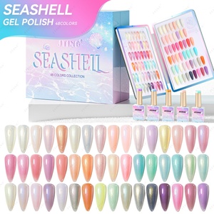 JTING Nueva Colección Popular de Esmaltes en Gel con Diseño de Conchas Marinas, Set de 48 Colores en Caja con Libro de Colores Único, OEM, Marca Privada, Esmalte de Uñas en Gel Dream Summer - Product Image 1