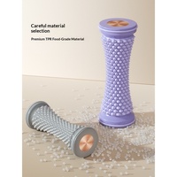 Rouleau de massage des pieds en PVC pour yoga, masseur mécanique pour la relaxation musculaire, masseur de fascia plantaire pour le fitness et le remodelage corporel