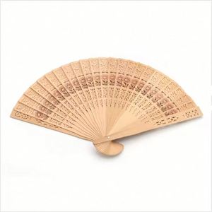 Custom Print Engrave Bamboo <b>Handheld</b> <b>Fans</b> Vintage Birthday Gift Foldable Wooden Hand <b>Fan</b> for Wedding Party Decoration - Product Image 3