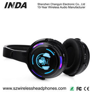 Headset Nirkabel Peredam Kebisingan LED On-Ear Terlaris, Rechargeable, High <span class=keywords><strong>Fidelity</strong></span> Silent Disco 3 5 Saluran Grosir RF988 - Product Image 6