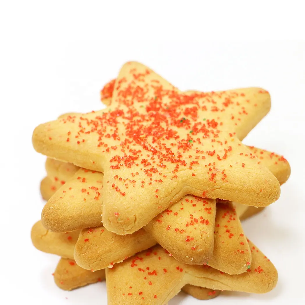 38g a forma di stella colore zucchero dolce burro biscotti produttori biscotti biscotti