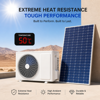 Climatiseur solaire hybride intelligent sans onduleur, certifié CE ECAS, classe T3, 12000 BTU, directement du fabricant