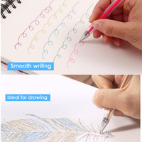 Stylo gel multicolore 1,0 mm pour étudiants, 60 pièces, 60 couleurs pastel, néon, pailleté, pour dessin artistique, école, bureau