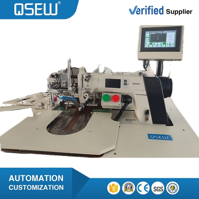 QS-711 Sleeve Attaching Machine Cuff Making Machine Automatic Shirt Sleeve Placket Setter Sewing Machine
