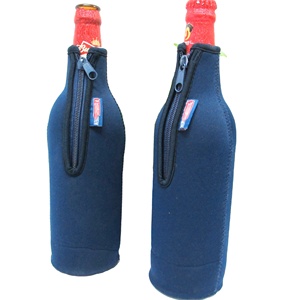 RYO 750ml Neoprene Insulated Thermal Wine <b>Bottle</b> Sleeve Cooler with Zipper Waterproof Foldable Portable Outdoor Use Glued Base - Product Image 2
