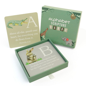 บริการพิมพ์การ์ดเรียนรู้ตัวอักษรแบบมืออาชีพ พร้อมกล่องฝาและฐาน จากผู้ผลิต ขายส่ง - Product Image 1