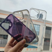 Coque de téléphone transparente en TPU souple de 1.5mm pour iPhone 16 11 Pro Max, couverture de téléphone antichoc transparente, boutons de placage galvanoplastie